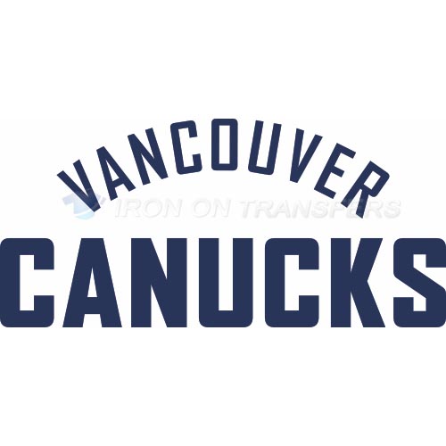 Vancouver Canucks Iron-on Stickers (Heat Transfers)NO.356